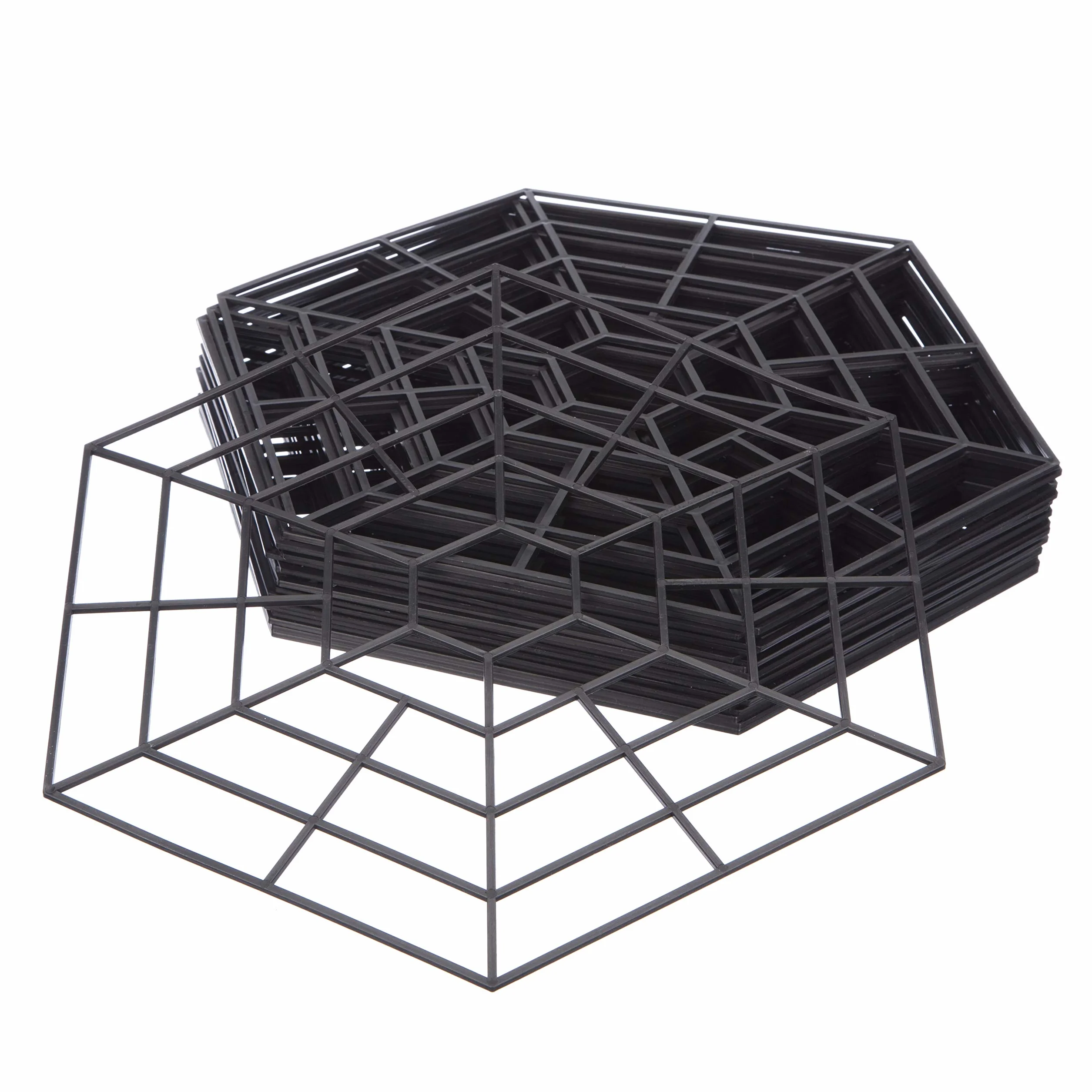 Katai – Lot de 40 anneaux de protection de bassin – Réhron flottant pour étangs de jardin – Plastique résistant aux UV avec 120 clips et 4 attaches pour plantes grenouille