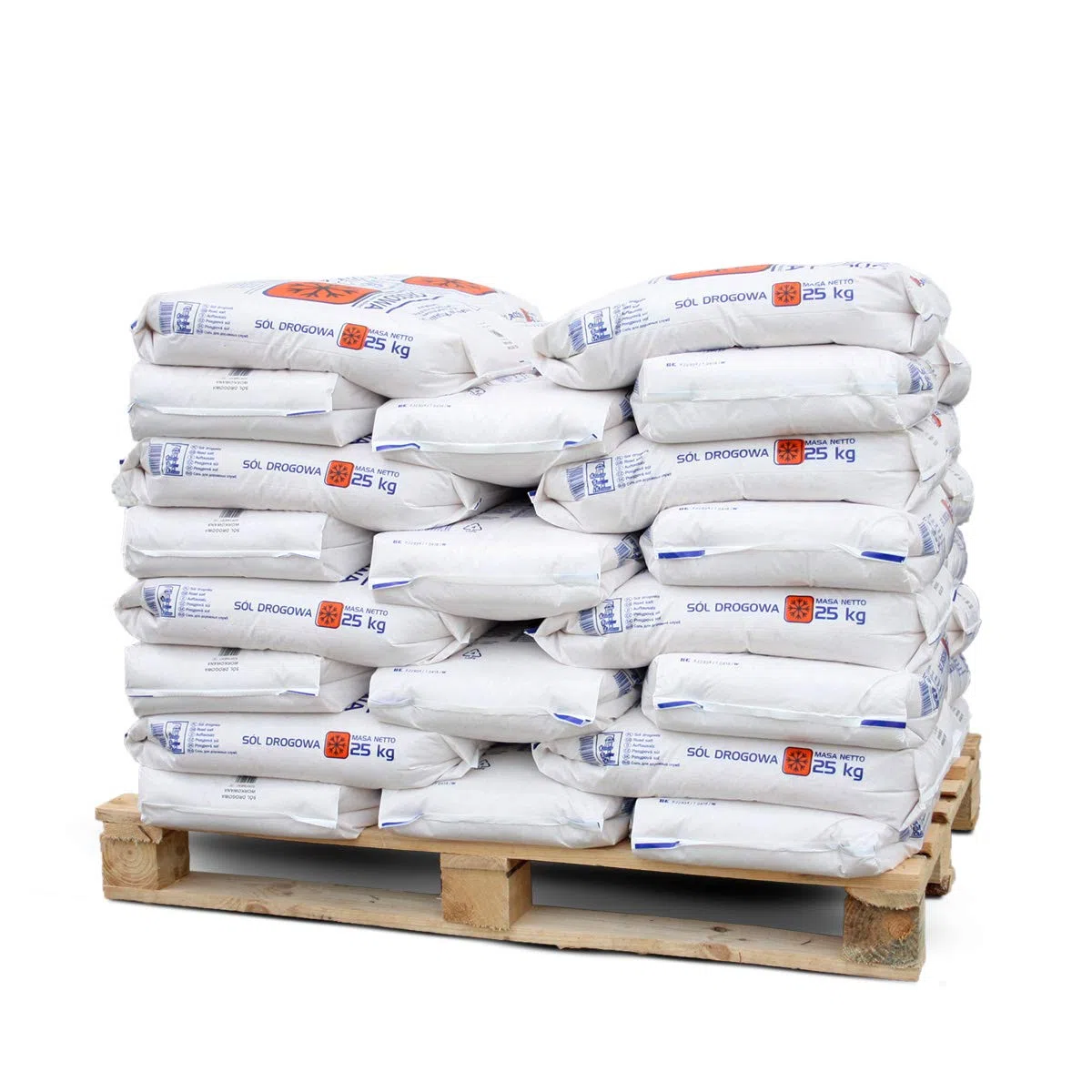 PALIGO Sel de déneigement - Sel de déneigement - Sel de route - 25 kg x 40 sacs de 1000 kg / 1 palette