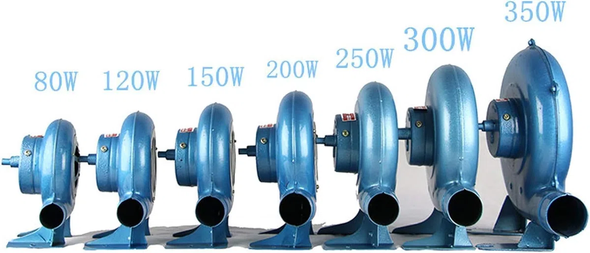 LegendTech Manivelle Forgeron Forge Souffleur Fer Gear Popcorn Ventilateur Manuel, Cuisson Manuel BBQ Air Blower, 80W à 350W,Bleu,300W