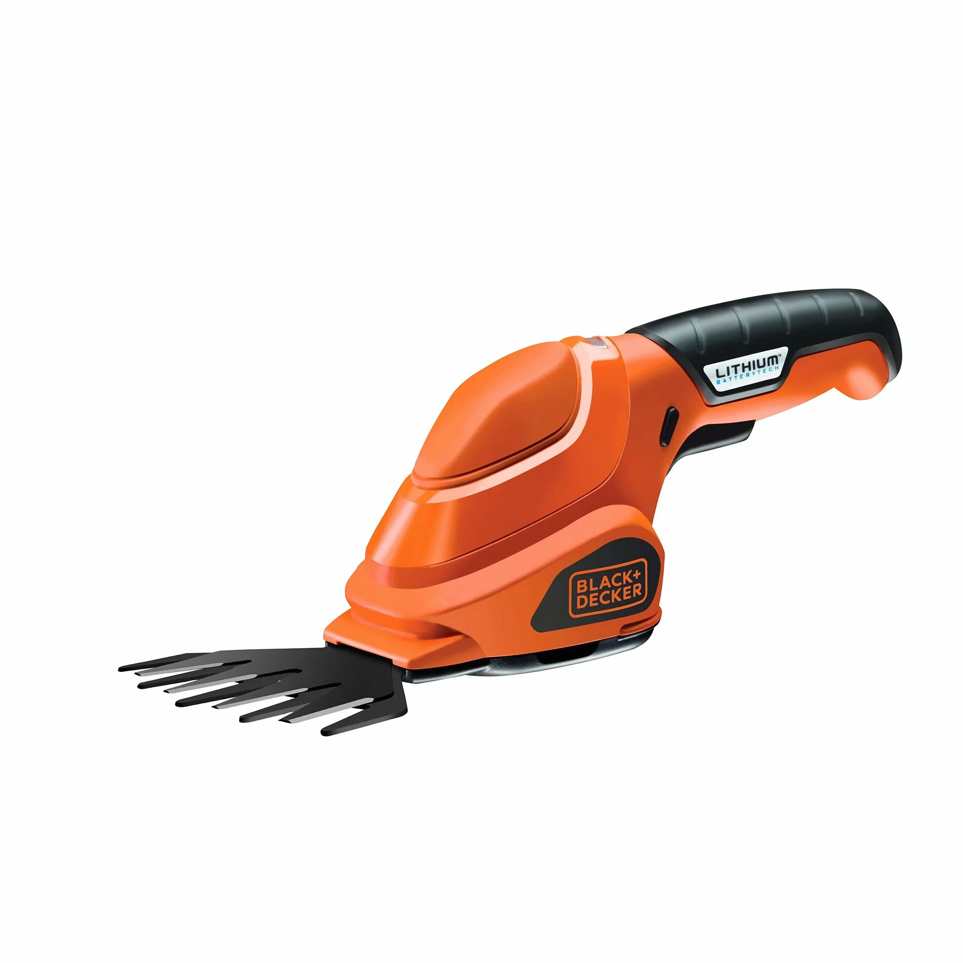 BLACK+DECKER Cisaille Electrique 3,6V, Sculpte-Haies avec Indicateur de Charge LED, Idéal pour Tailler les Parterres de Fleurs et les Bordures, Largeur de Lame 30 cm, Pas de Lame 23 mm, GSL200-QW Rouge