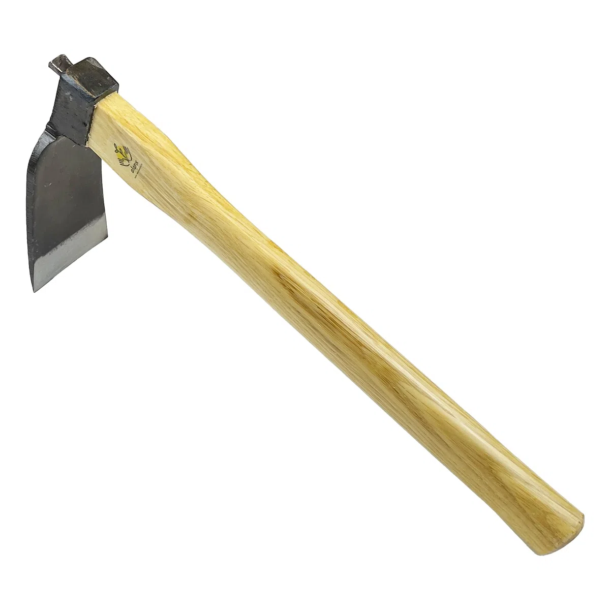 Binette de style japonais robuste de 35,6 cm, sans soudure, outil de jardinage, manche en chêne, pour creuser, désherber et planter