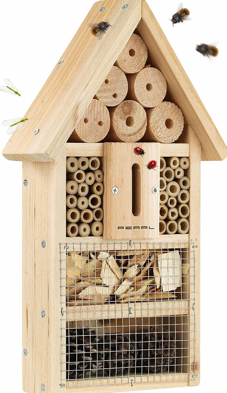 Hôtel à insectes en kit pédagogique en matériau naturel Pearl