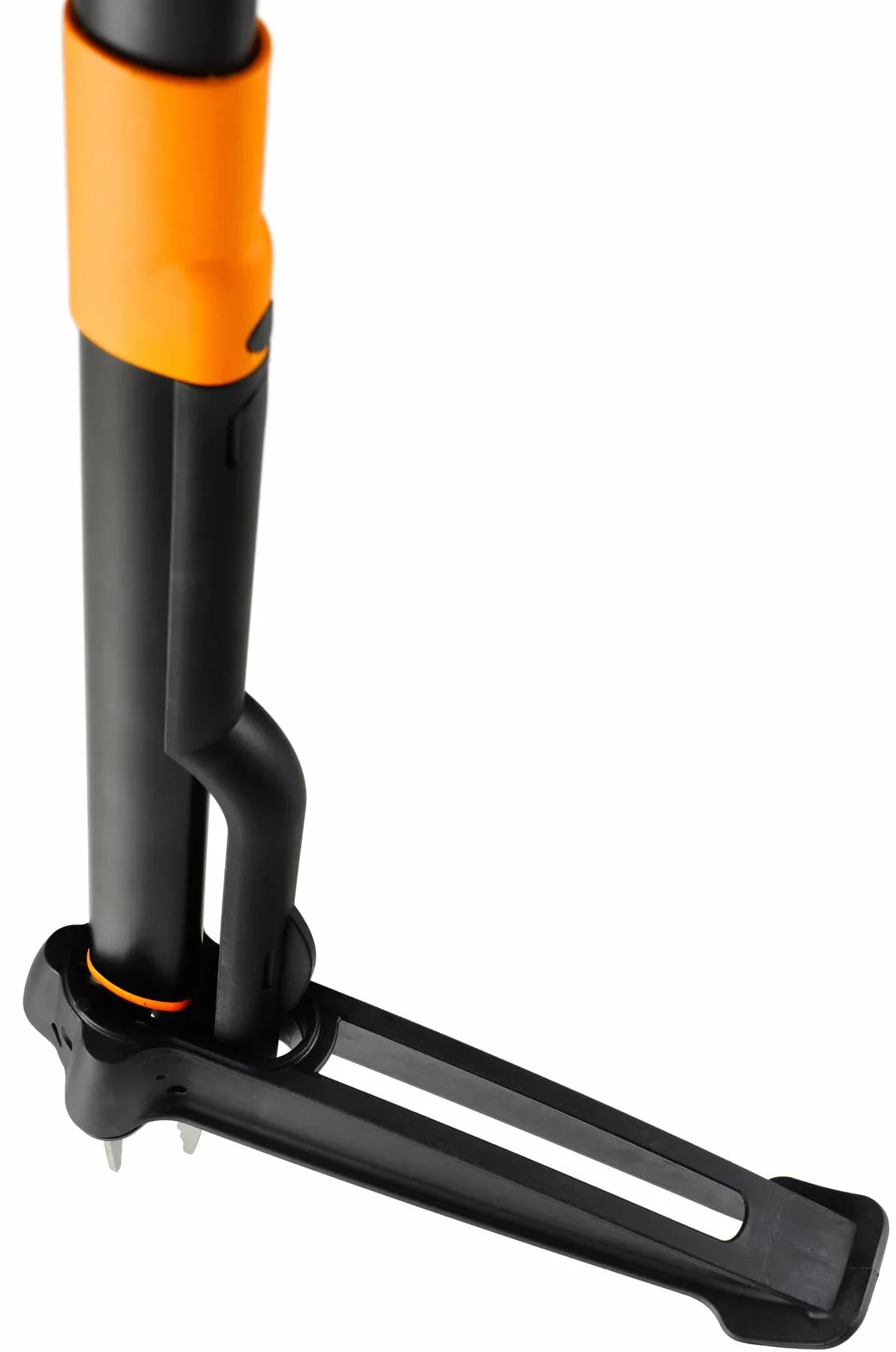 Fiskars Désherbeur Xact, longueur : 1 m, bras en acier inoxydable/poignée en plastique, noir/orange, emballage carton individuel, 1077305
