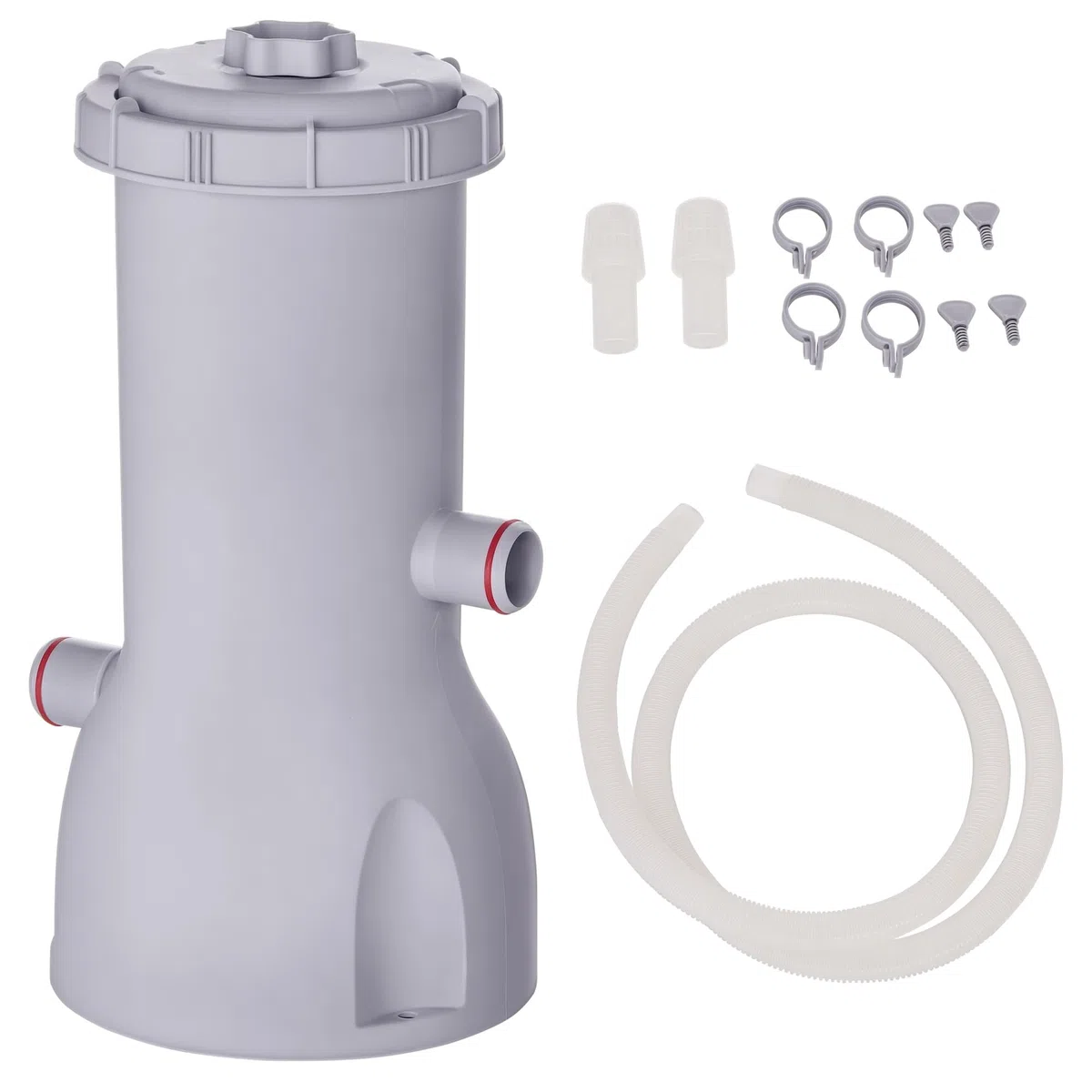 Outsunny Pompe de filtration épurateur à cartouche pour piscine hors sol 3785 L/h 90 W Blanc