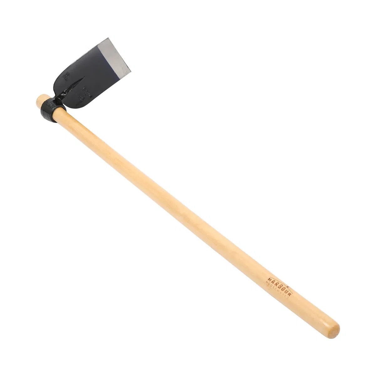 Harbour Housewares Houe à creuser Azada avec manche en bois - 110 cm - Houe de jardin pleine grandeur, outils de jardinage pour le jardinage, creuser le sol, le désherbage, l'aménagement | Acier forgé, manche bois, 110 cm, lame affûtée, équilibrée, travau