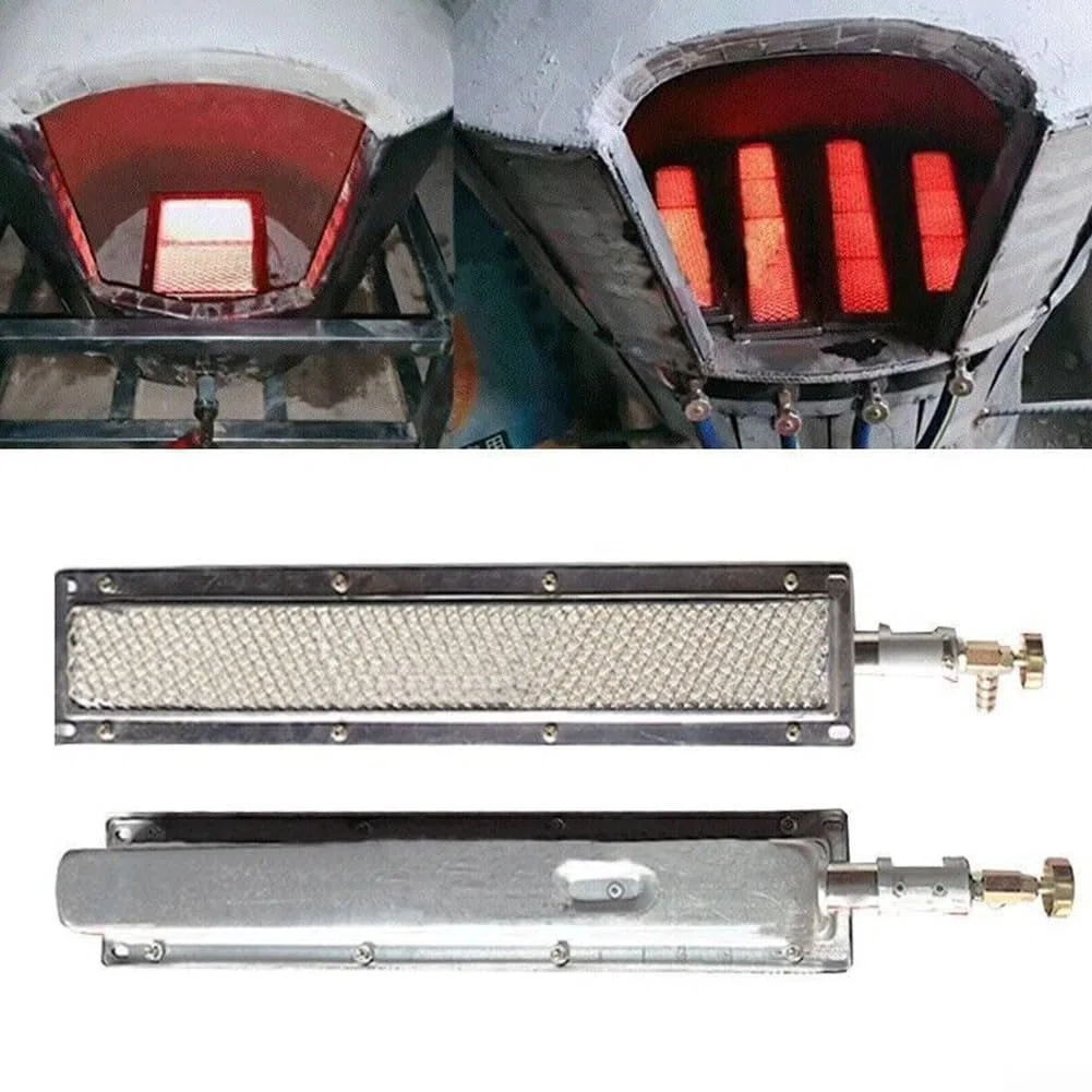 Bruleur Céramique Infrarouge Gaz pour Barbecue Portable Compact 44 x 9,5 cm