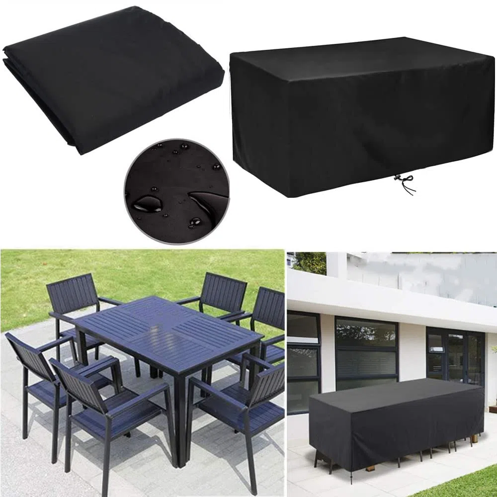 Housse Table de Jardin 280x220, Housse Salon de Jardin Exterieur 280x220x90cm Bache Table de Jardin Imperméable Couverture de Protection Meubles Rectangulaire (280x220x90cm)