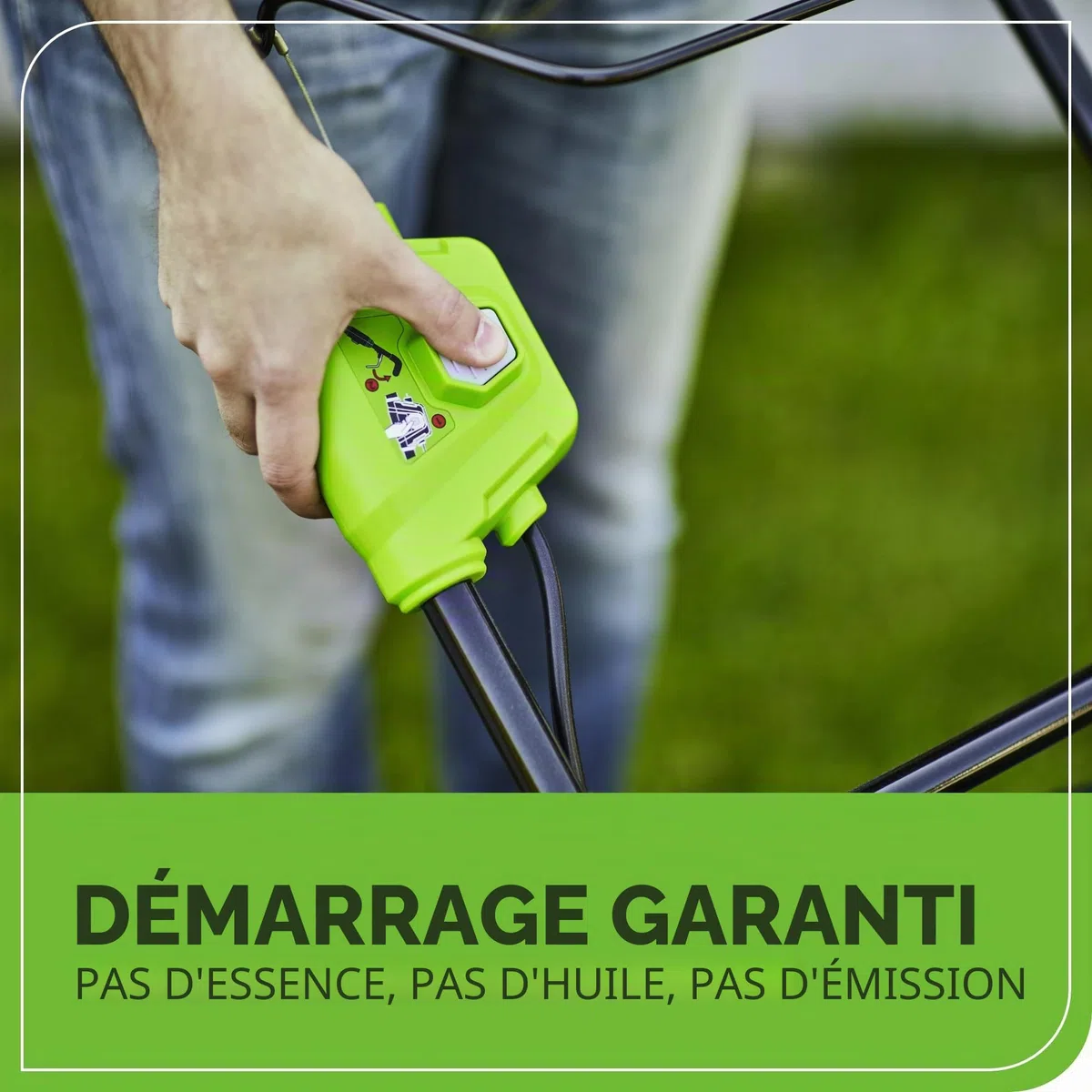 Greenworks G40LM41K2X Tondeuse à Gazon sans Fil pour Pelouses Jusqu'à 500m², Largeur de Coupe 41 cm, Sac de 50L, INCLUS Deux Batteries 40V 2Ah et Un Chargeur, Garantie 3 Ans