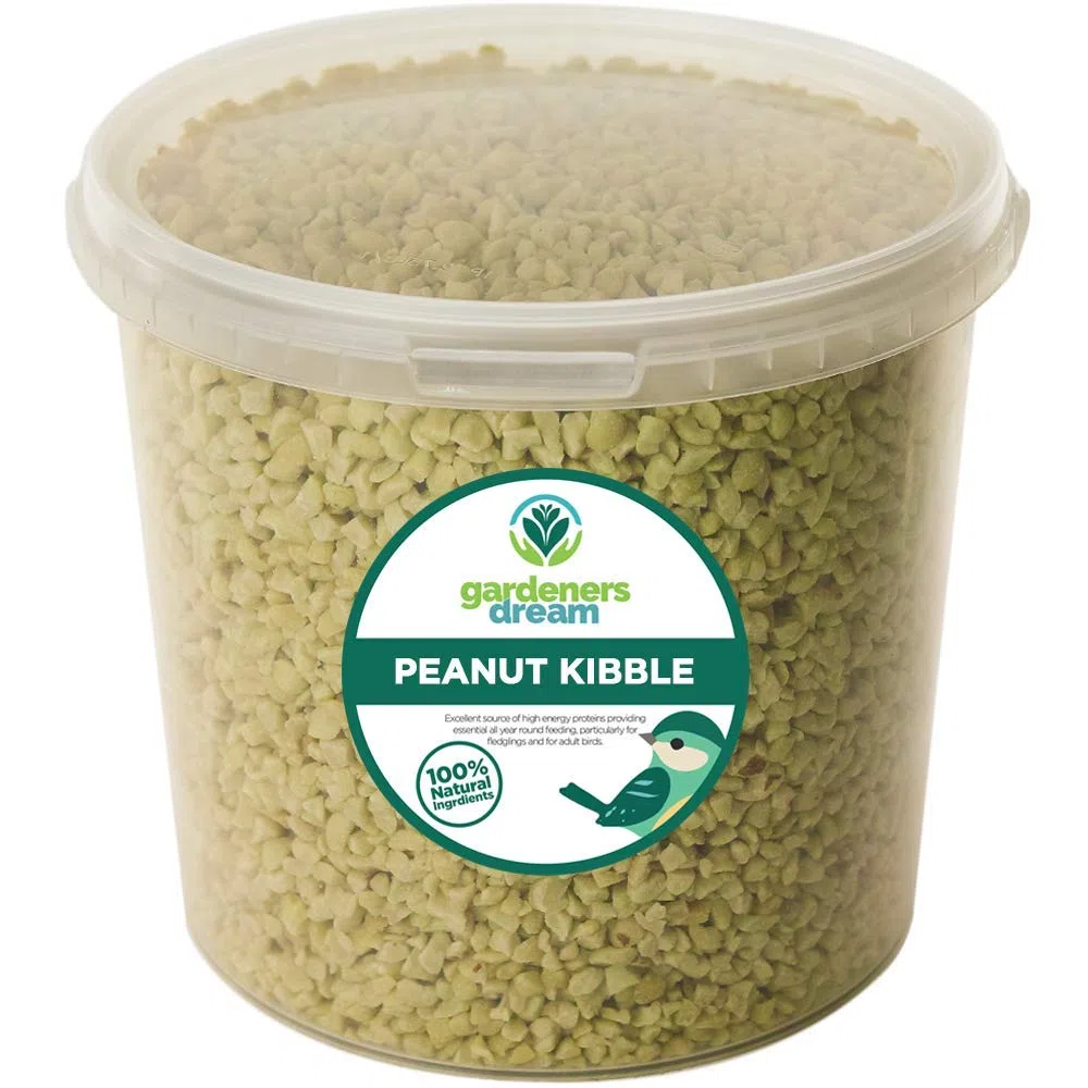 GardenersDream Cacahuètes Concassées - Mélange d'Aliments de Qualité Supérieure pour Oiseaux Sauvages en Tubs (10L)