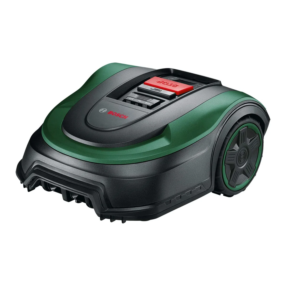 Bosch Tondeuse Robot - Indego S+ 500 (avec Batterie 18 V et Fonction Application, Station de Charge Incluse, Largeur de Coupe de 19 cm, capacité de Tonte maximale de 500 m²)