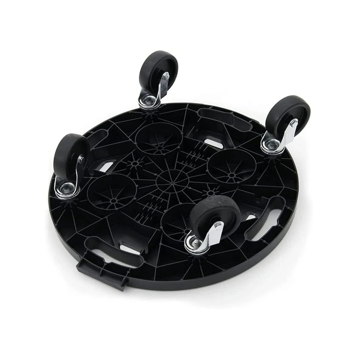 Plateau à roulettes rond Ø40 cm | Support roulant 275 kg en polypropylène antichoc | Déplacement plantes, meubles, charges lourdes