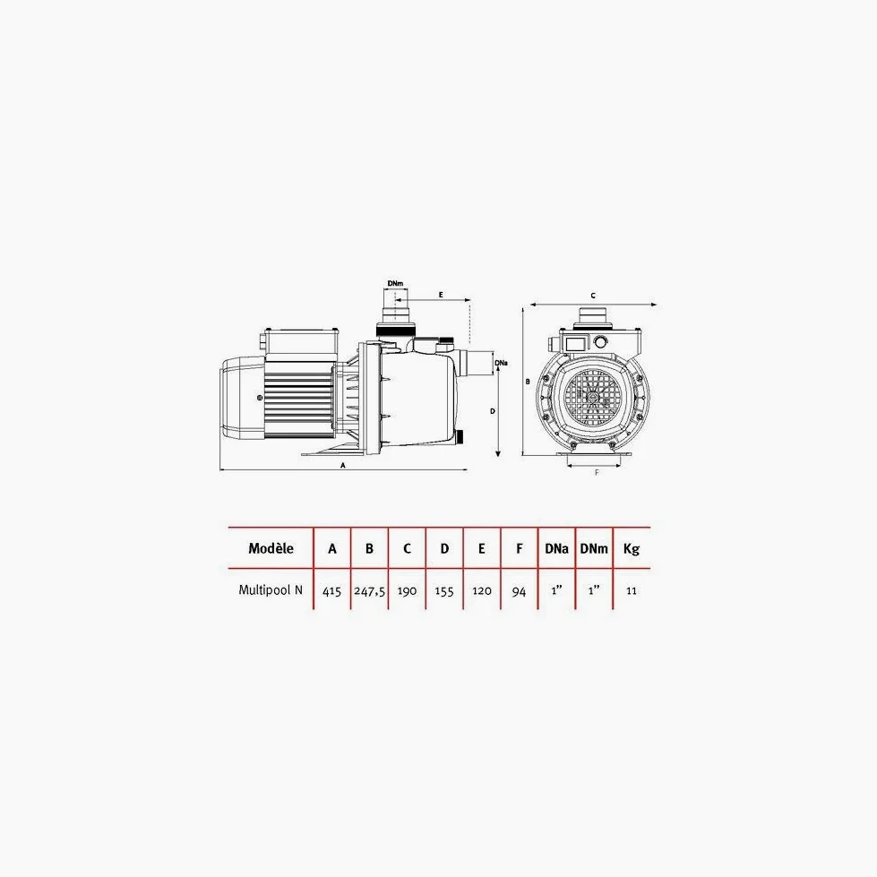 Surpresseur Espa Multipool N mono