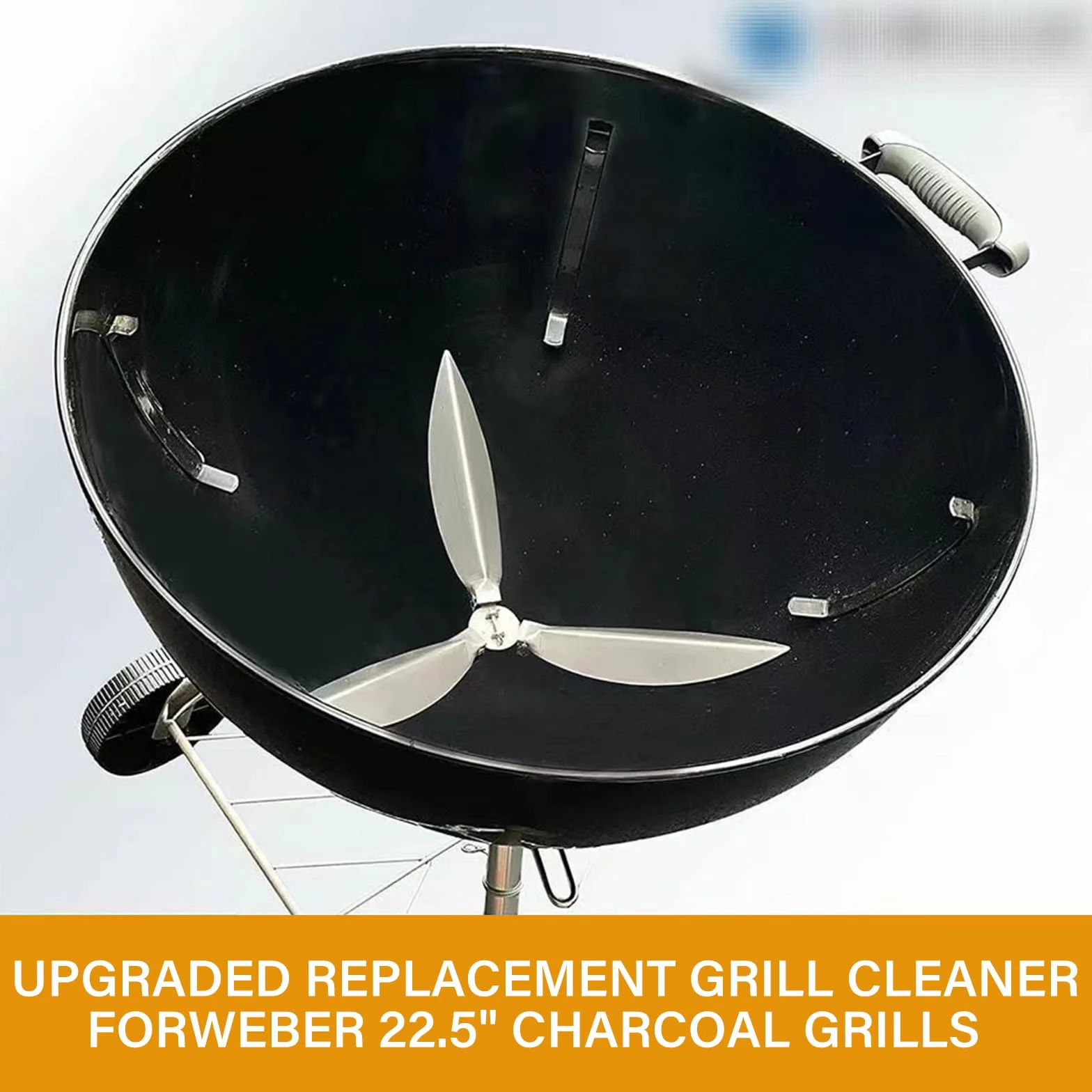 Lot de 2 kits de nettoyage One-Touch 18-1/2" pour Weber, pièces de rechange résistantes à la chaleur pour barbecue sphérique