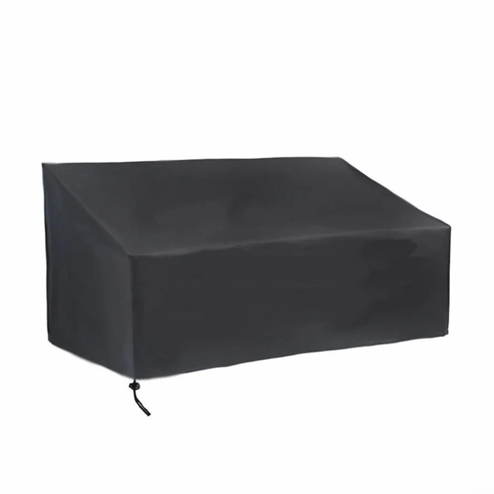Housse de canapé d'extérieur Oxford 210D argenté coupe-vent protection intempéries 193 x 83 x 84 cm