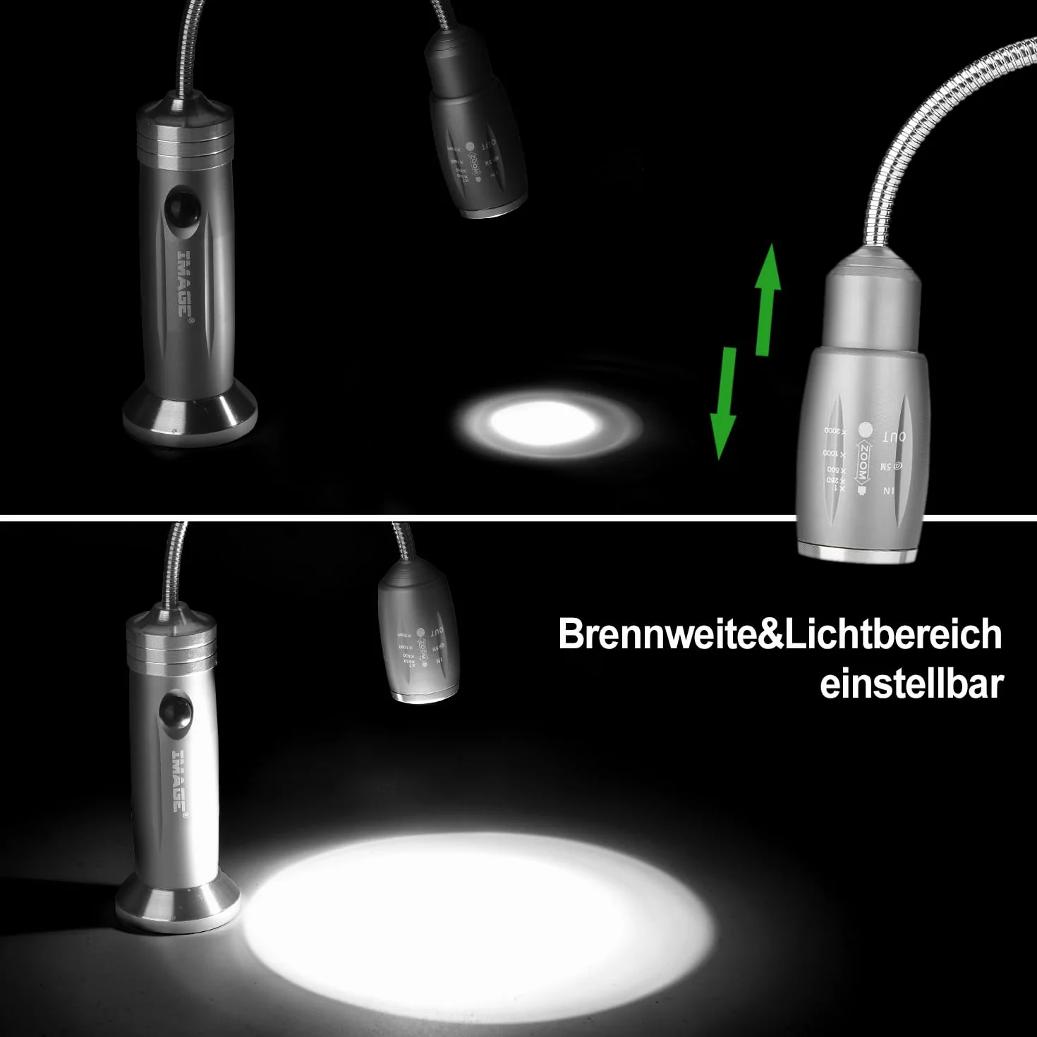 Lot de 2 lampes LED magnétiques barbecue - Rotation 360° extérieur