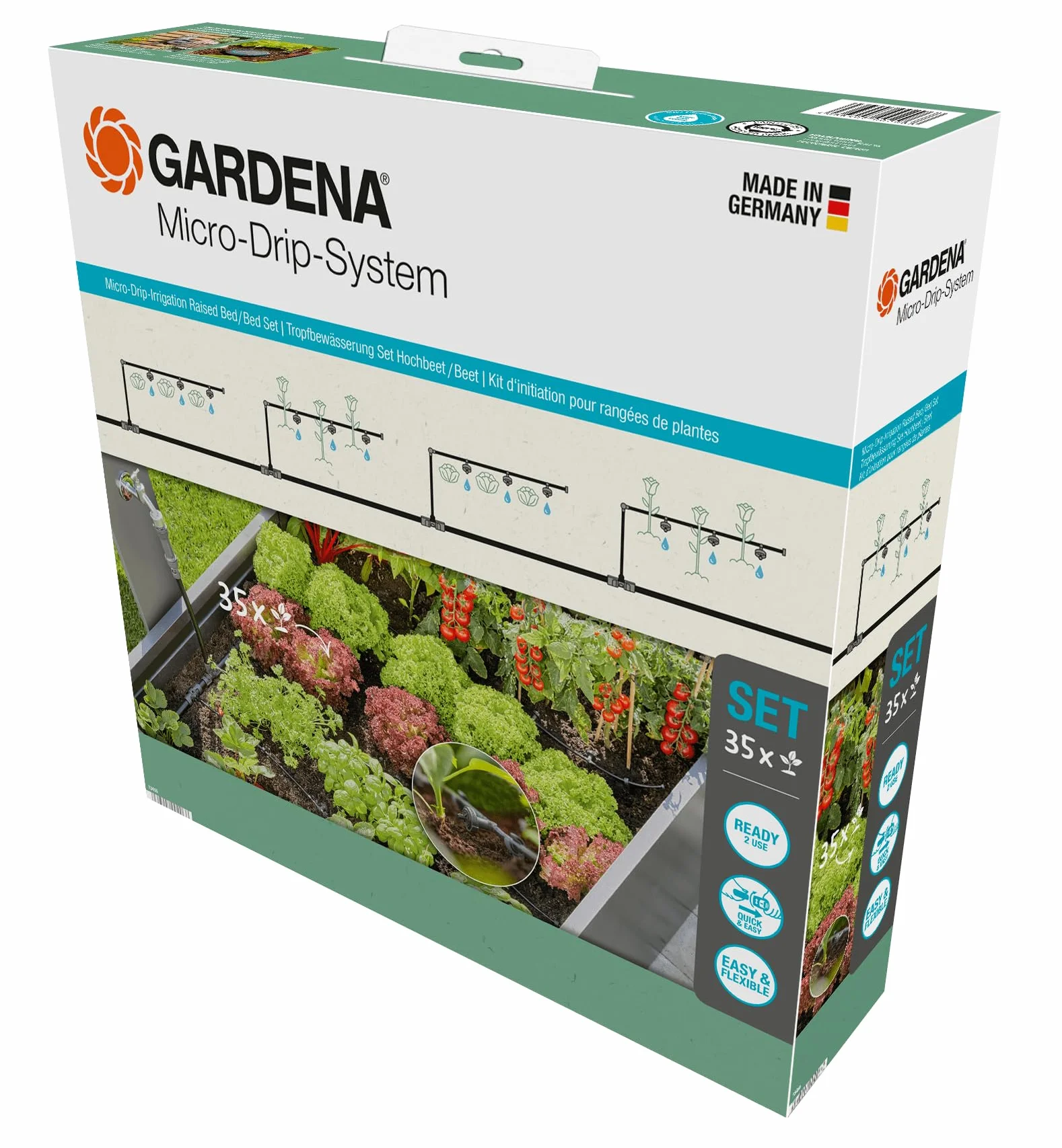Gardena Start Set for Raised Beds/Beds (35 Plants)