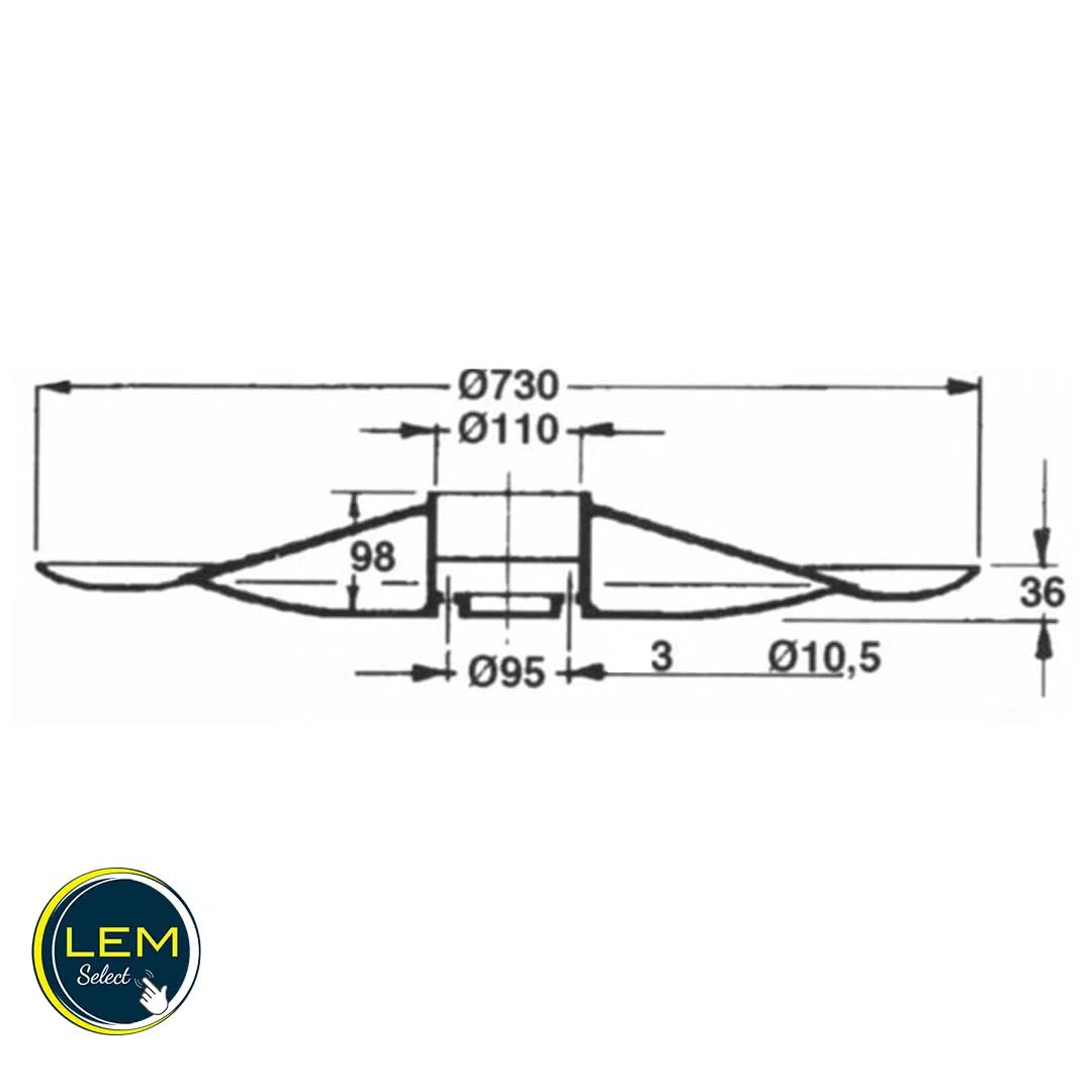 Assiette de faucheuse GT062 diamètre 730mm