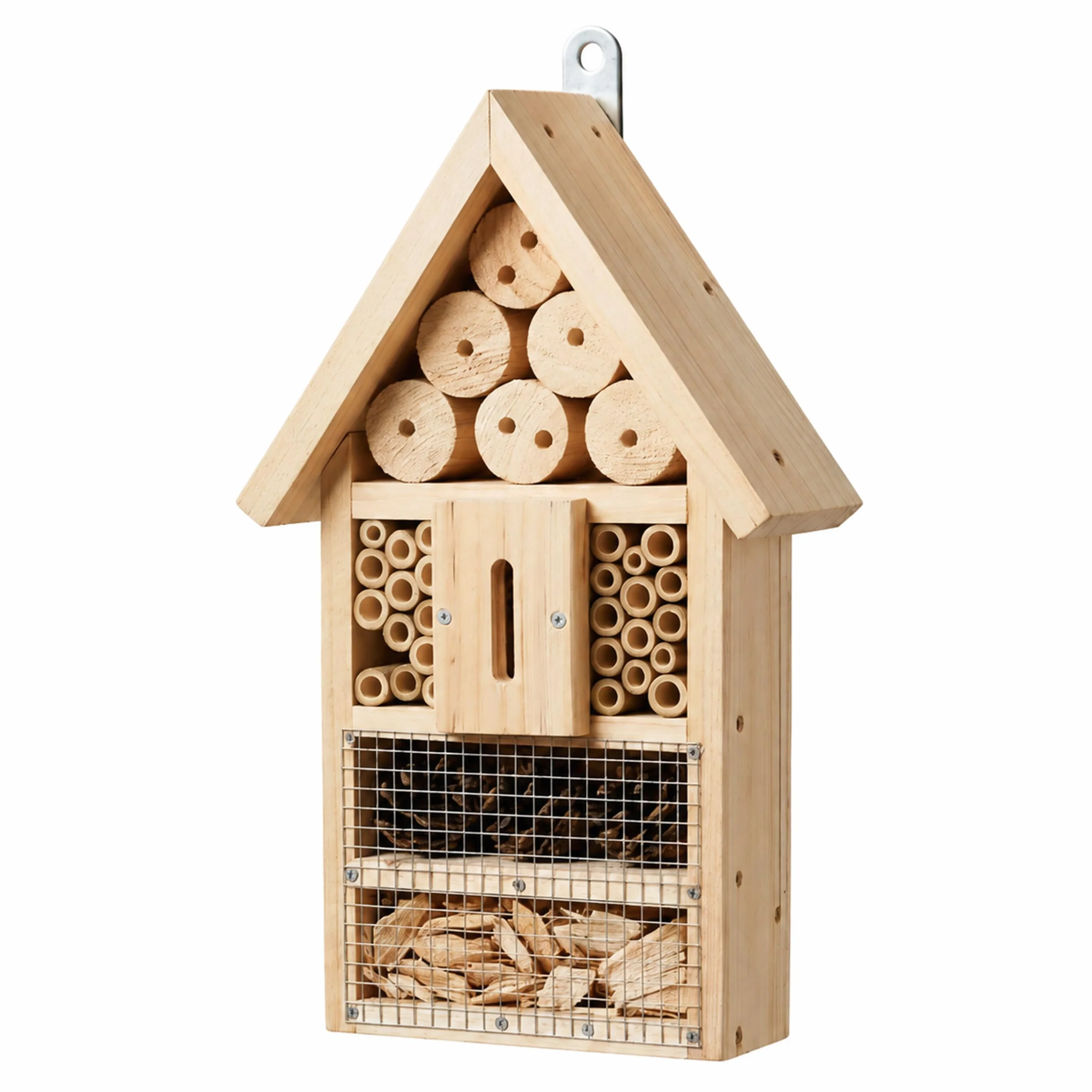 Relaxdays Hôtel à Insectes kit à Monter en Bois 30,5×17,5×6 cm à Suspendre Jardin
