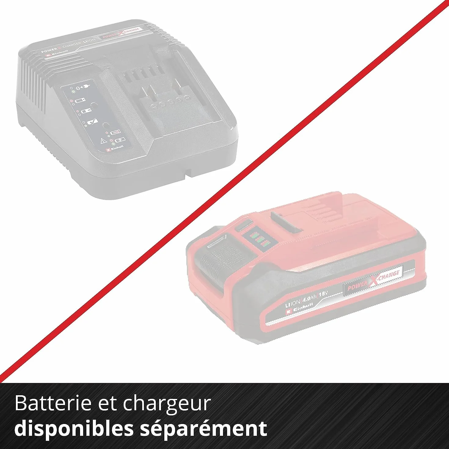 Einhell Taille-Haies sans Fil GC-CH 18/40 Li Solo Power X-Change (18 V, Longueur de Coupe 40 cm, écartement des Dents 13 mm) Livré sans Batterie ni Chargeur