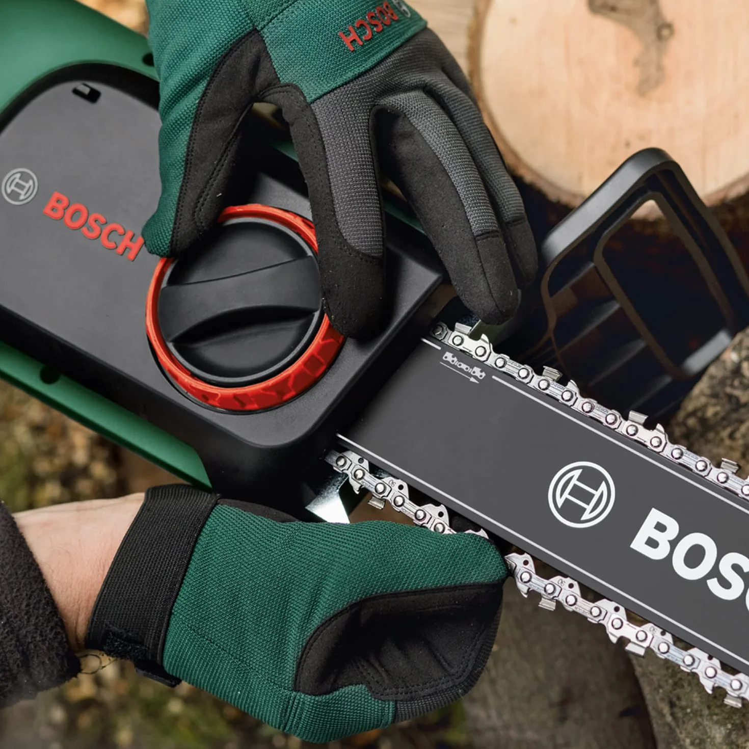 Bosch Tronçonneuse Bosch, UniversalChain 40 (1 800 W, légère : 4,3 kg, vitesse de chaîne : 12 m/s, dans carton) - Édition Amazon