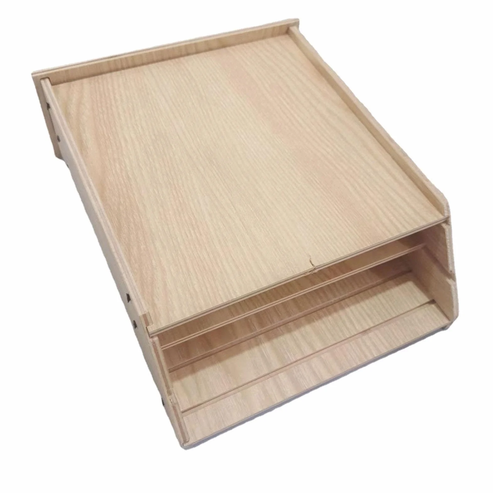 Boîte à Chauve Souris Suspendue en Bois Naturel pour Extérieur Jardin 24x8.3x9.3cm