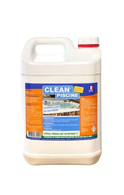 SPÉCIAL DÉROUILLANT/DETARTRANT 5L - Dérouille, détartre, déjaunis Tous Les Supports de Votre Piscine. Supprime la Rouille sur Pierres, margelles ou INOX. Supprime Le calcaire