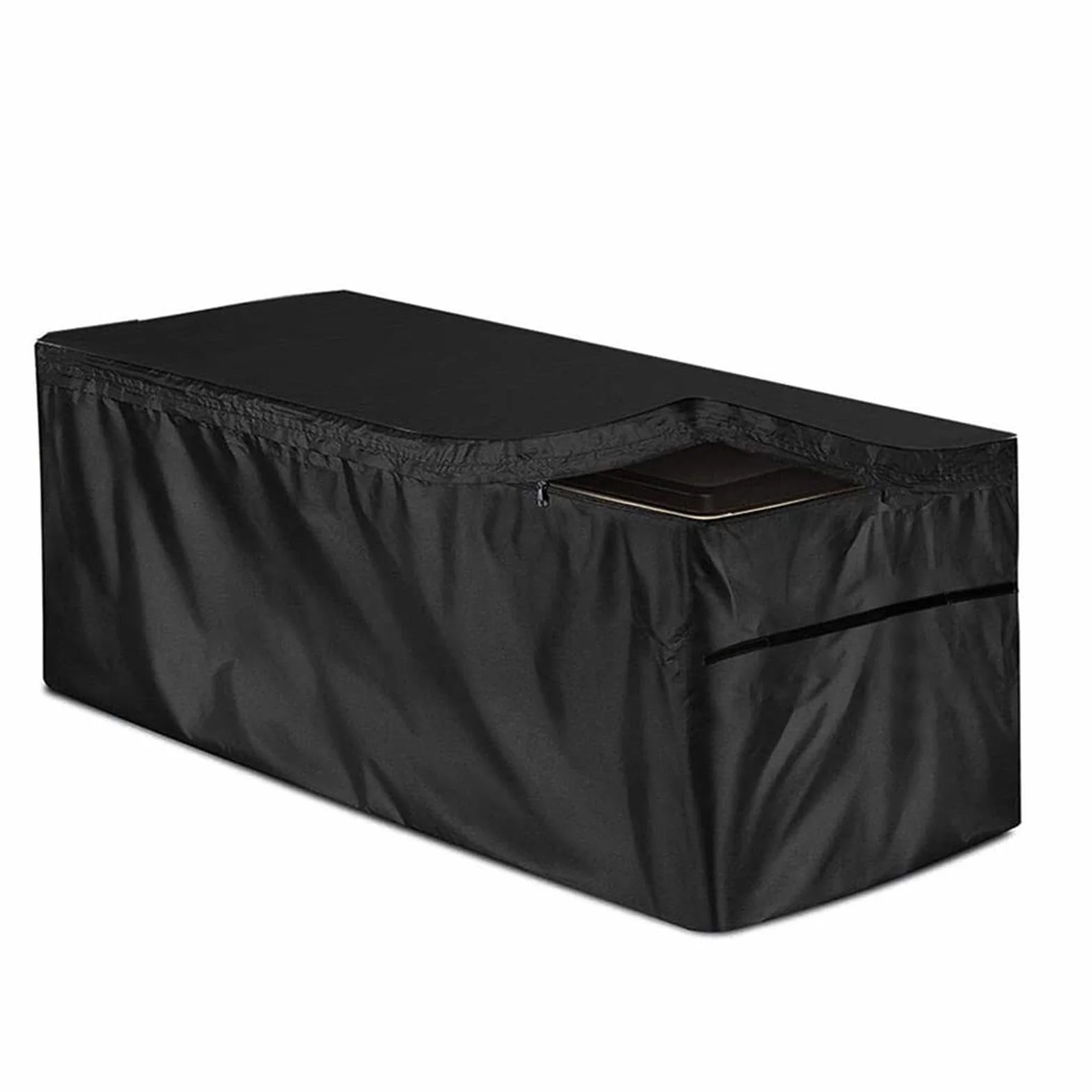 Housse de protection étanche pour coffre à coussins de jardin Oxford 210D avec cordon de serrage