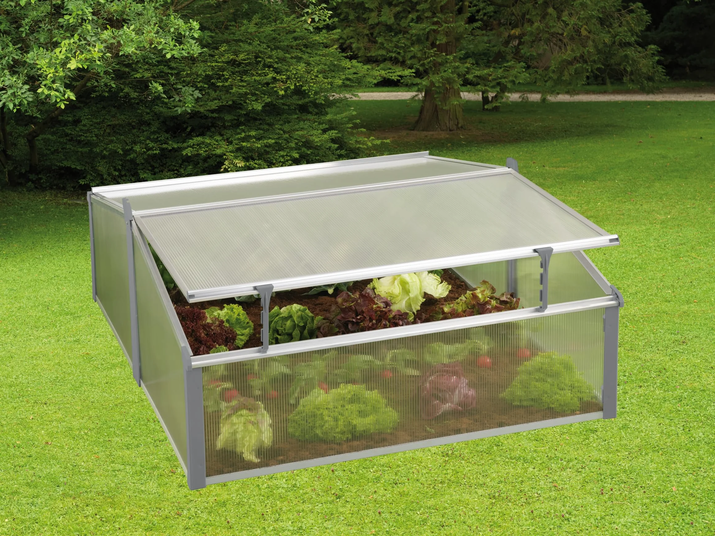 JUWEL Comfort 20221 Easy-Fix 120/100 Lit Double pour Plantes avec Fixation de fenêtre 120 x 100 cm, Gris