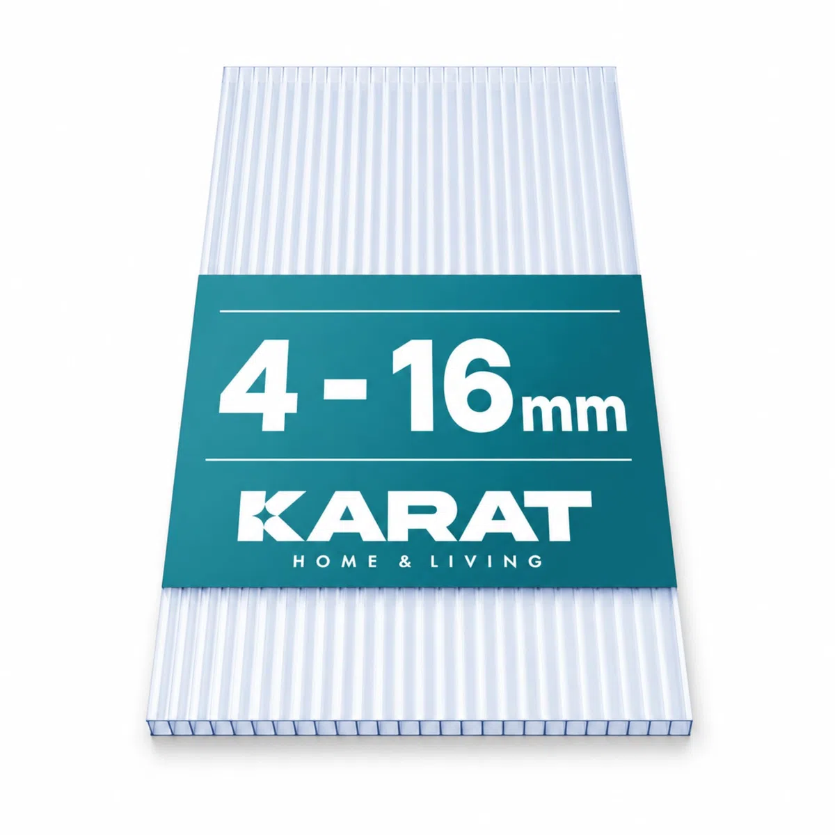 KARAT Plaques de serre à haute malléabilité, 60,5 x 121 cm, panneaux à chambre creuse, doubles panneaux en polycarbonate (épaisseur 6 mm, transparent)