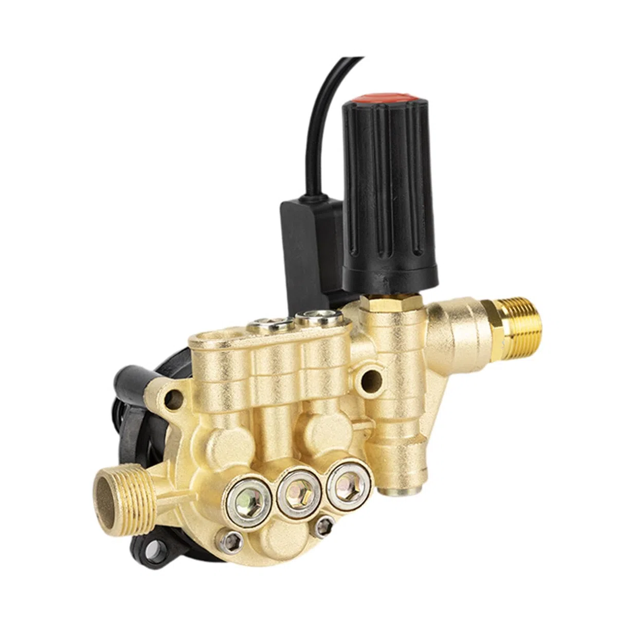 Tête de Pompe pour Lave-Auto, tête de Pompe pour Nettoyeur Haute Pression, tête de Pompe réglable à 12 Pistons pour Automobile, véhicules, Nettoyage