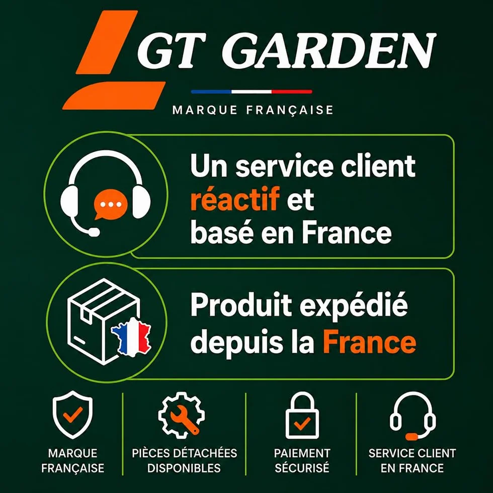 GT GARDEN Élagueuse thermique sur perche avec tête orientable, 52 cm3, 3 CV, longueur 4.15 mètres