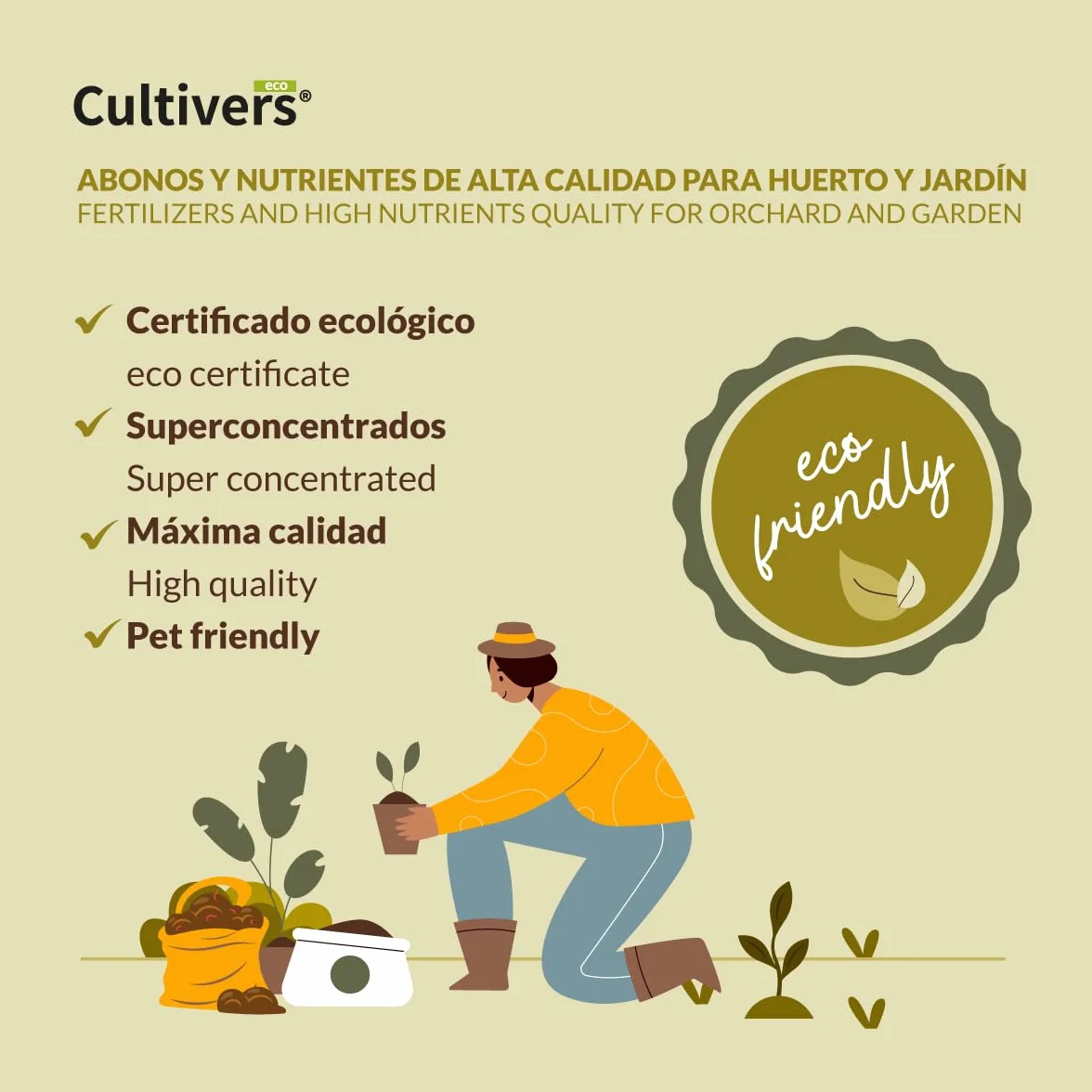 CULTIVERS Engrais Liquide Biologique pour Tomates 10 L. Engrais 100% Biologique Et Naturel, Améliore La Saveur Et La Croissance. Améliorer La Qualité Et La Récolte des Fruits