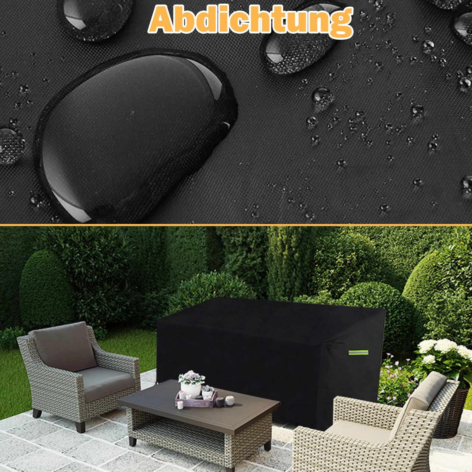 Housse de protection pour banc de jardin 3 places 165 x 67 x 65/91 cm Imperméable Résistant aux UV