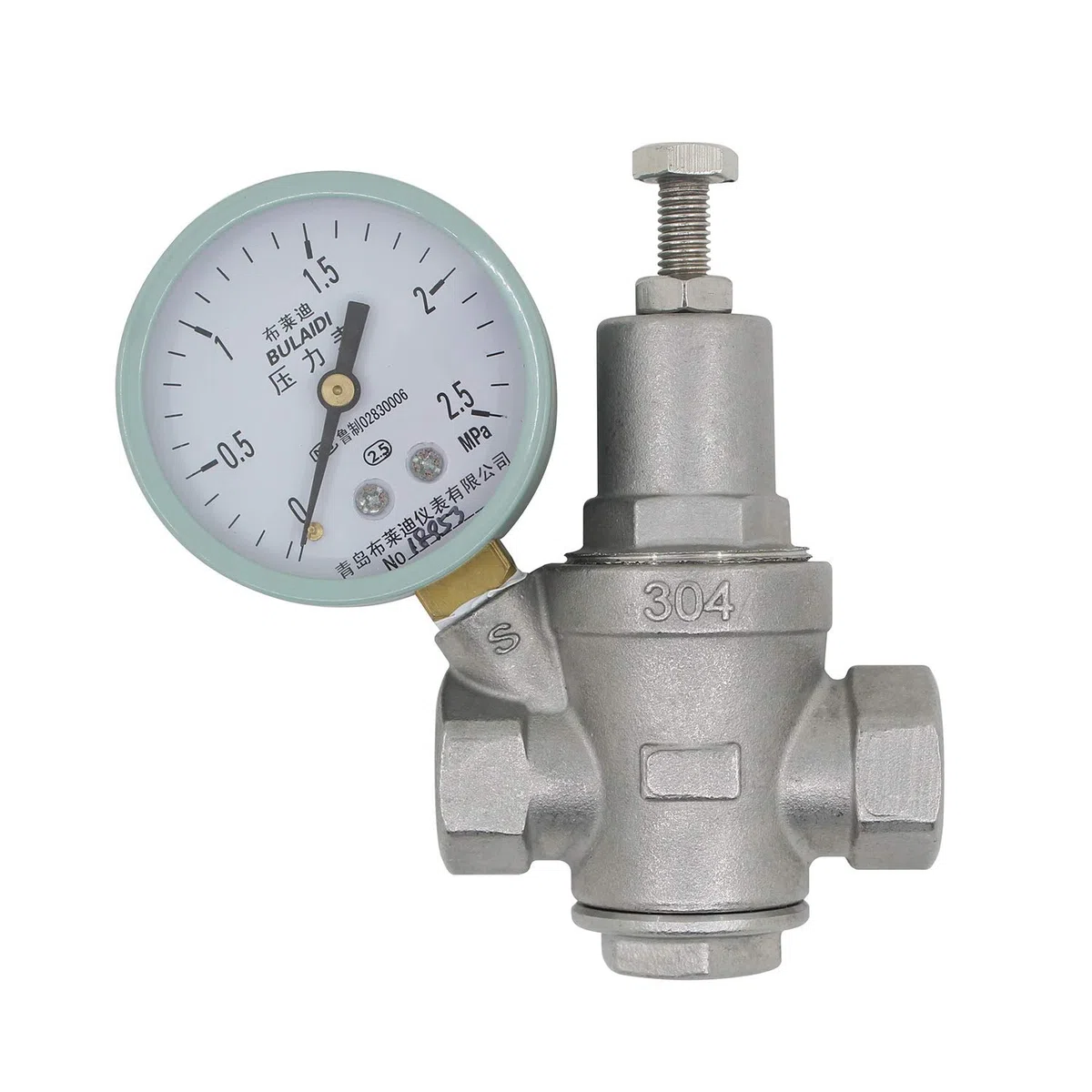 Reducteur pression eau 1/2 3/4 1 1-1/4 1-1/2 2 pouce - sans plomb acier inoxydable - regulateur de pression eau inox (DN25-1 pouce)