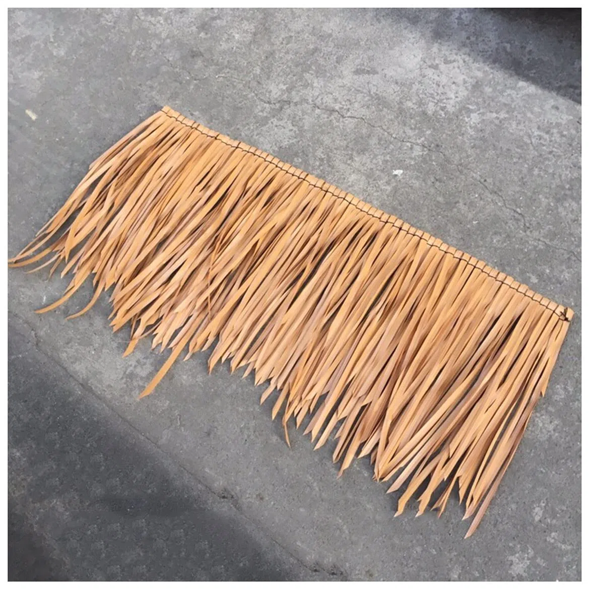 Toit de barre Tiki artificiel mexicain en palmier mexicain, rouleau de toiture en chaume pour tonnelle, terrasse, parasol, fête, décorations tropicales (taille : 0,5 x 10 m, couleur : orange)