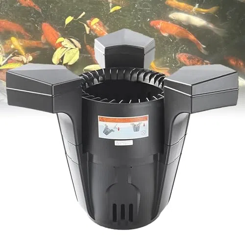 Écumoire flottante avec pompe – Nettoyage efficace de surface pour étangs et lacs extérieurs – Avec cordon d'alimentation