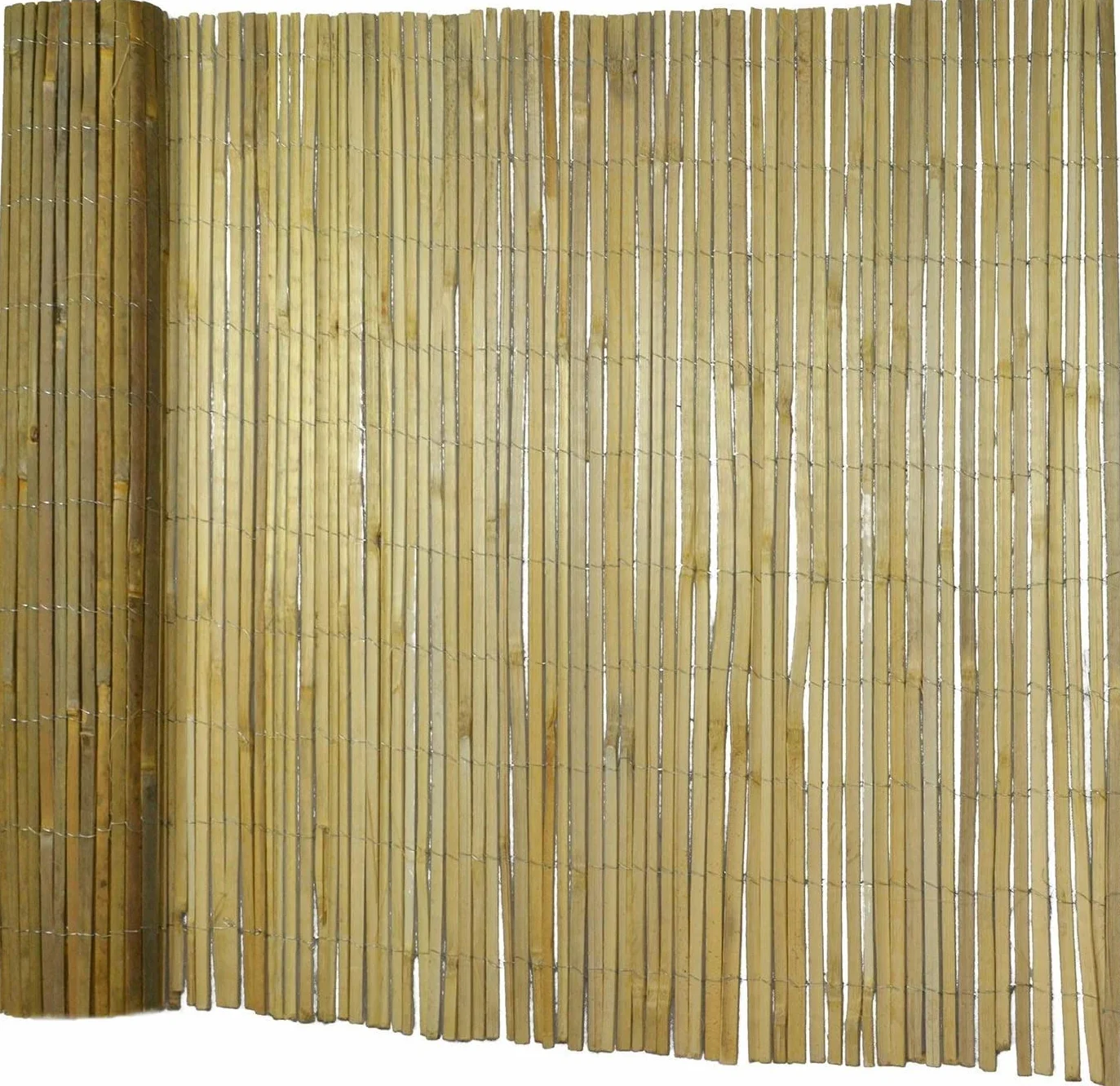 Floordirekt | Brasil | Canisse en Bambou Fendu Naturel | Clôture en Bambou Pare-Vue - Coupe-Vent Naturel | Qualité supérieure | Idéale pour Jardin, Balcon et terrasse | 150 x 300 cm