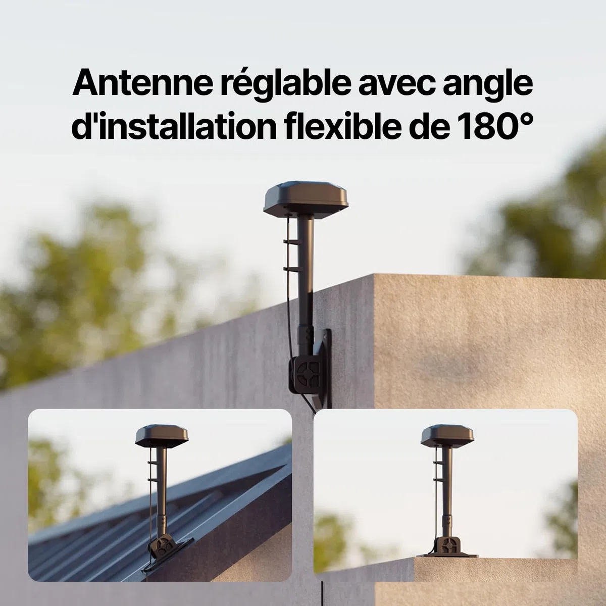 Segway Navimow Kit de Montage d'Antenne, Compatible avec Les Séries Navimow i105E, i205 AWD, i208 AWD, X4, X3 et Terranox