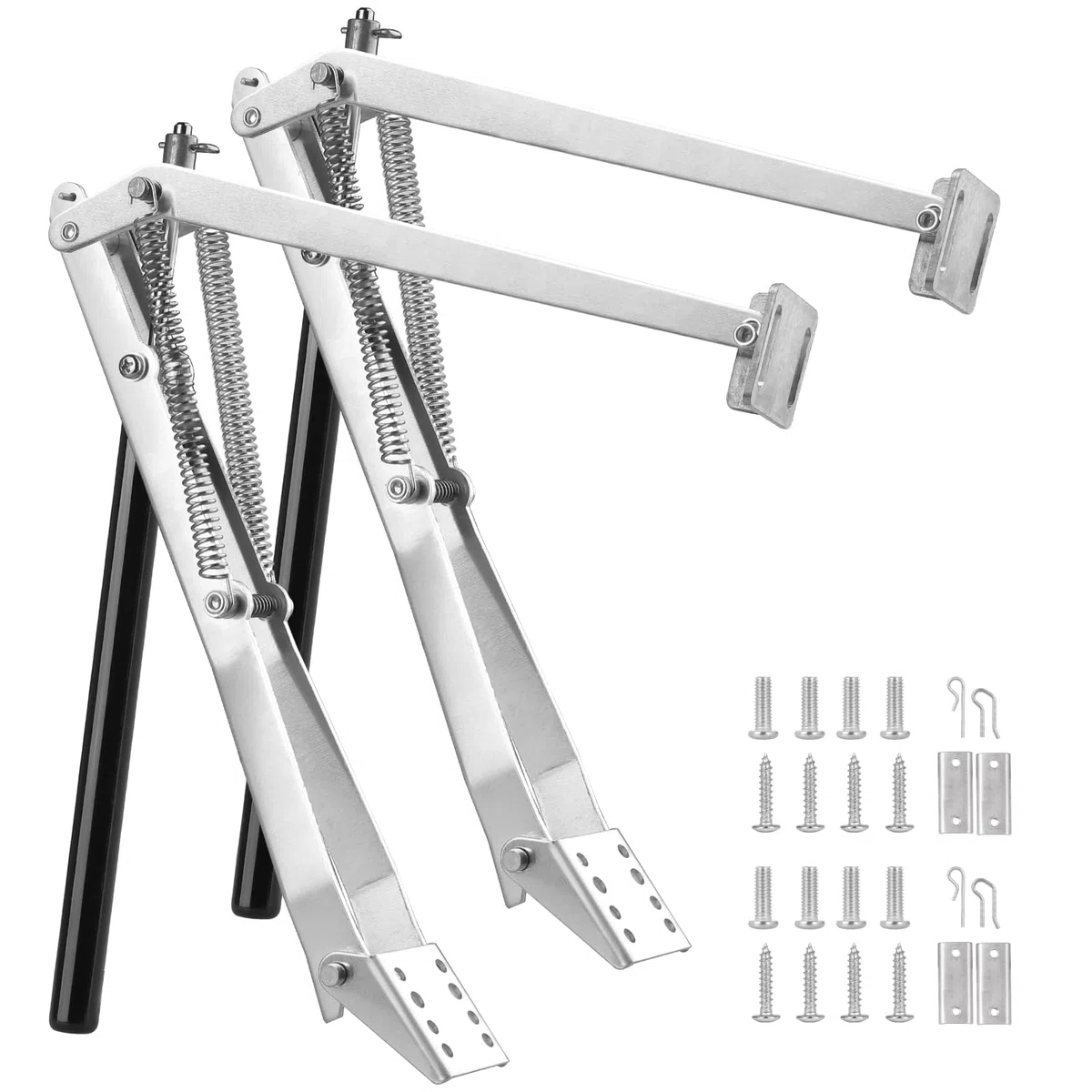 Lot de 2 ouvre-fenêtres automatiques pour serre, lève-vitre, double ressort, capacité de levage 15 kg, ouverture et fermeture automatiques par contrôle de la température, convient pour les serres