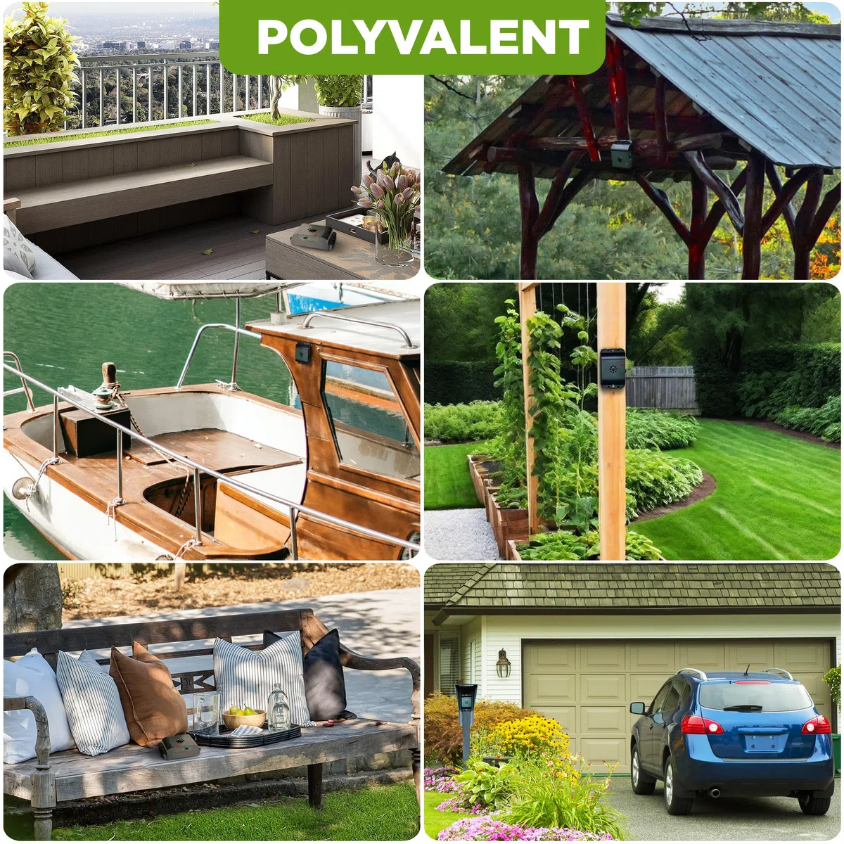 ISOTRONIC Répulsif ultrasons Oiseaux et Pigeons – À Piles pour Balcon, Toit et Jardin – Éloigne moineaux, goélands et Corbeaux – Portée 40 m² – Lot de 2 unités pour Une Protection Efficace et Mobile
