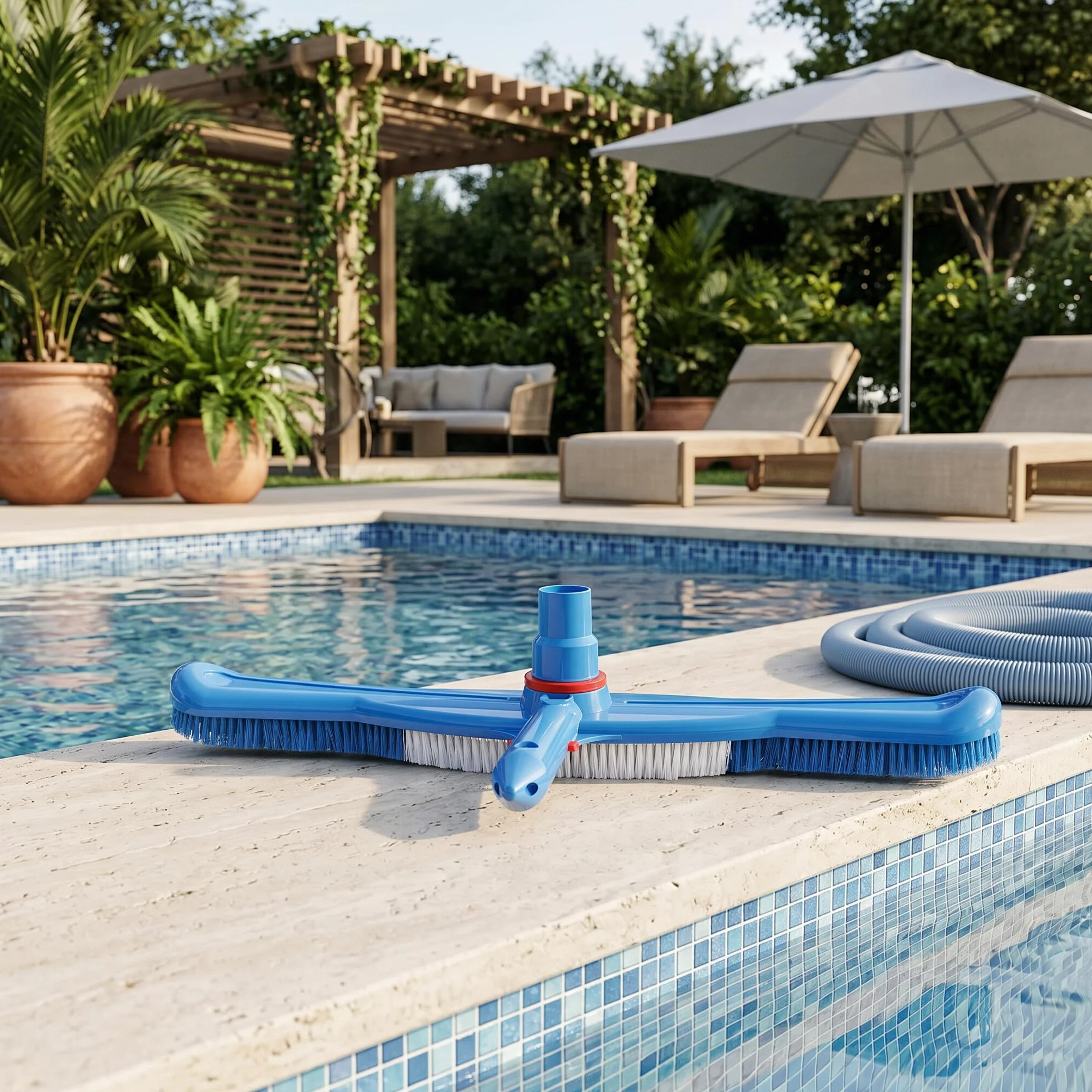Cocoarm Tête d'Aspirateur de Piscine, Nettoyeur Brosse pour Piscine et Spa