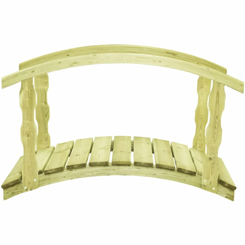 Générique Pont de Jardin avec Balustrade 170x74x105 cm Pin imprégné,Maison & Jardin,Pelouses & Jardins,Vie en extérieur,Structures extérieures,Ponts de Jardin,Brun,56.7 KG,49112