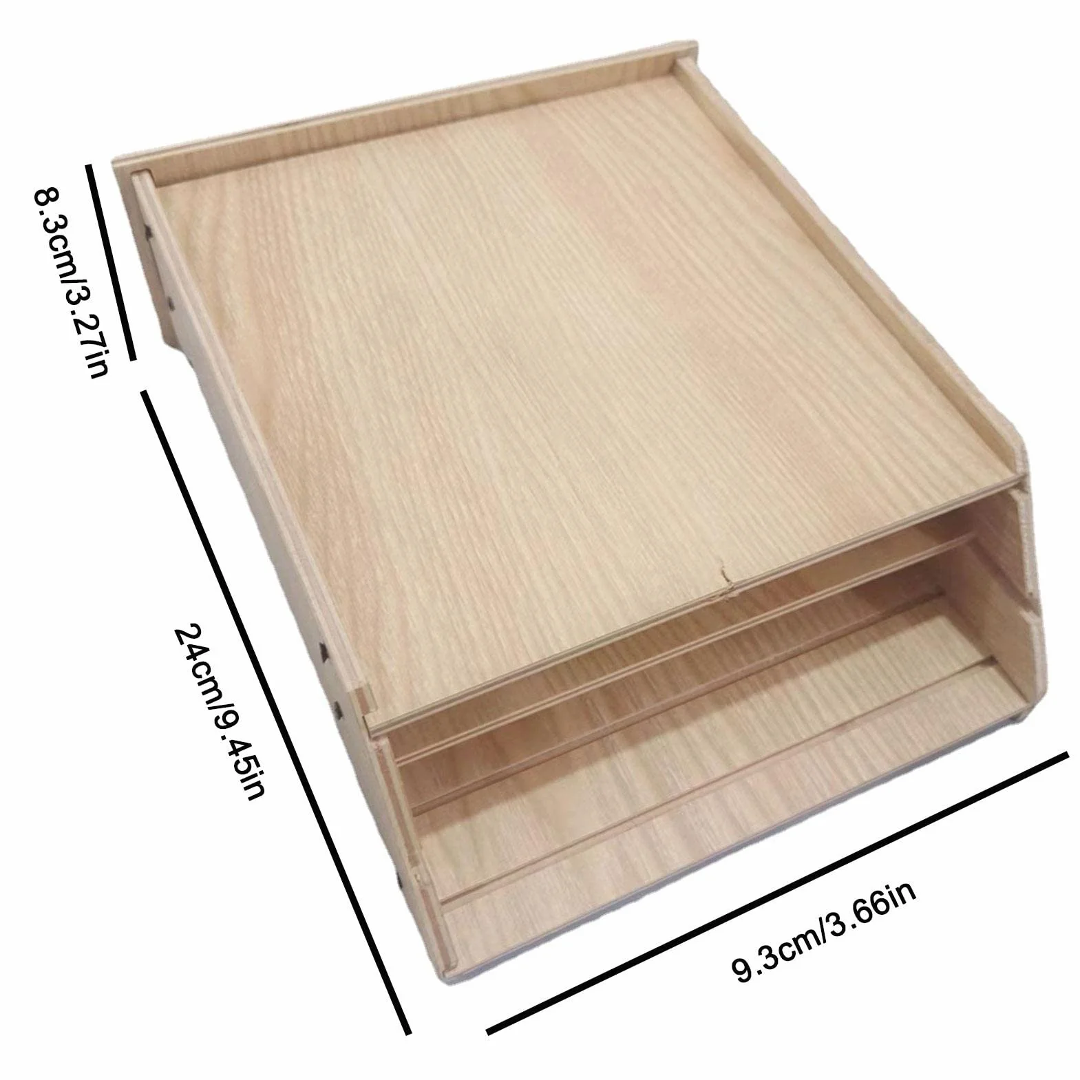 Boîte à Chauve Souris Suspendue en Bois Naturel pour Extérieur Jardin 24x8.3x9.3cm