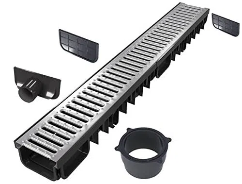 S-lon Caniveau 4 m (kit Complet) | Acier galvanisé Classe B125 | Type 50 (caniveaux)