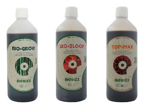 BioBizz – Bio Grow – Bio Bloom – Top Max – 1L de chaque