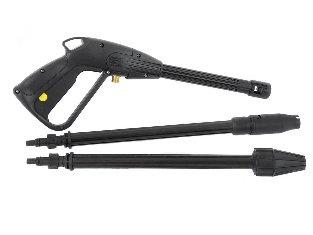 TECHKAR Hobby Sèrie K Pistolet Nettoyeur en Nylon M22x1,5 Broche 14 mm avec Tuyau Haute Pression - Longueur du Tuyau 5 m