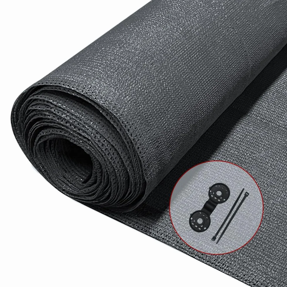 Brise Vue Occultant HDPE 90g/m² Protection UV Résistant Déchirures Vent Jardin Balcon 1.5x10m Anthracite